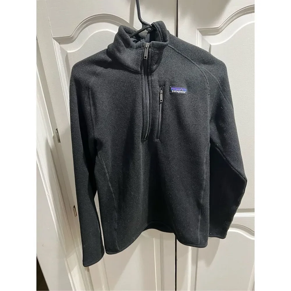 Patagonia 1/4 Zip Black Pullover Better Sweater Jacket Men’s XS